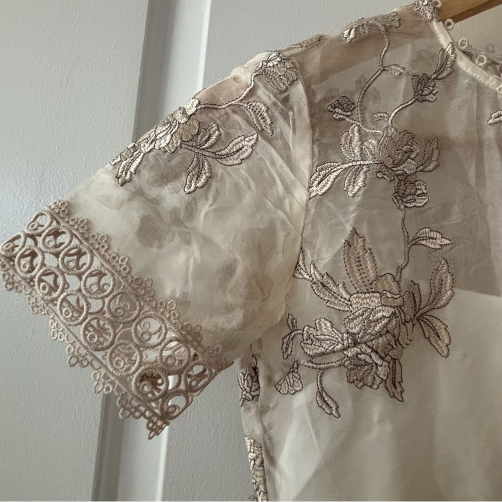 NWOT zimmermann romance  Lace Dress in Cream and Tan - Picture 5 of 10